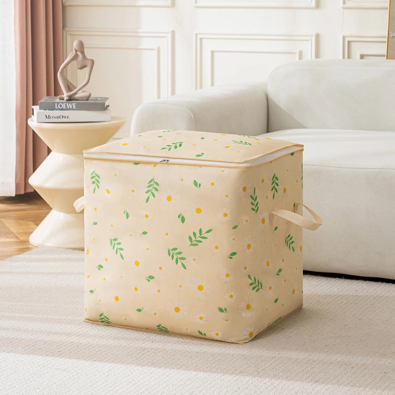 Minimalist Houndstooth Daisy Nonwoven Storage Bag