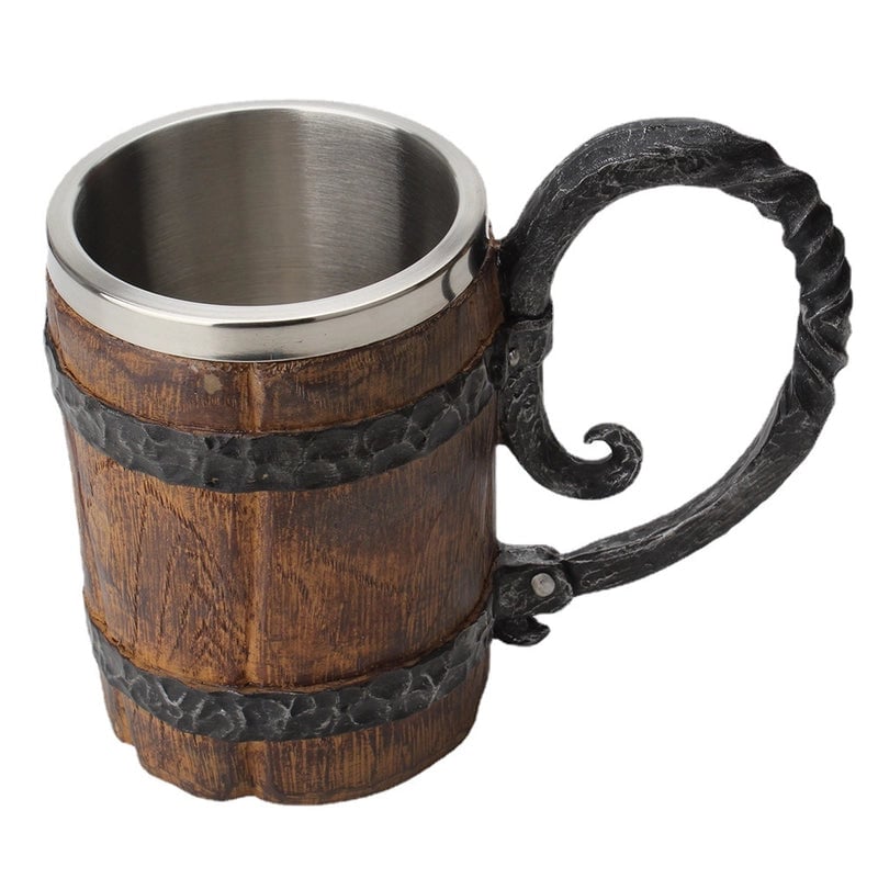 Christmas Classical Wooden Barrel Resin Water Bottles 1 Piece