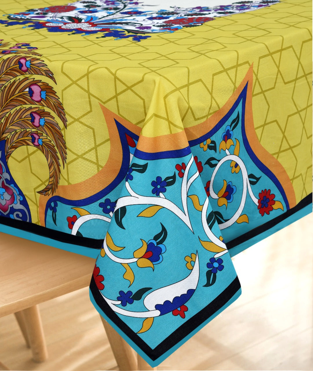 6 & 8 Seater Digital Printed Table Cover(5080)-TB55