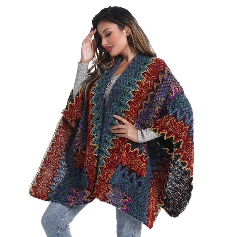 Women's Streetwear Plaid Imitation Cashmere Tassel Shawl