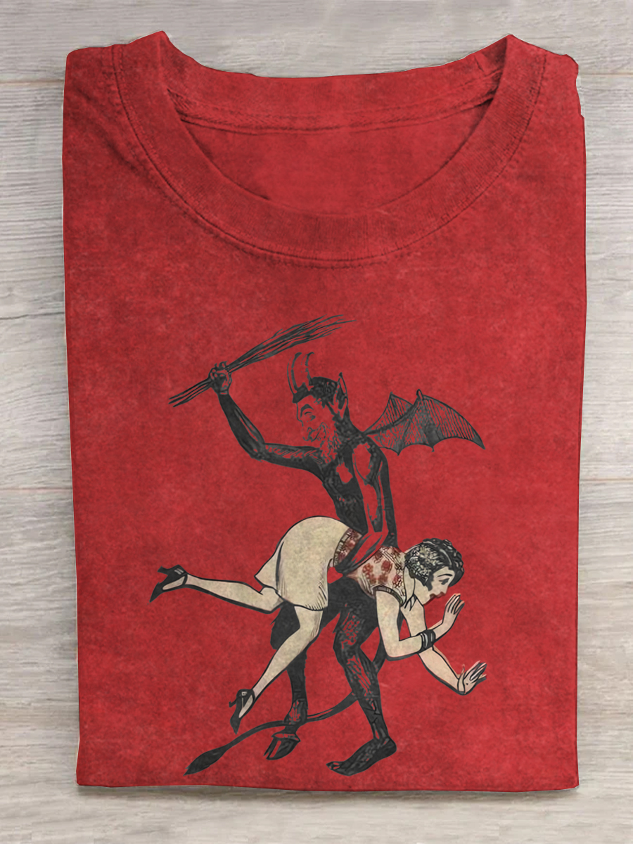 Devil Spanks Woman T-shirt