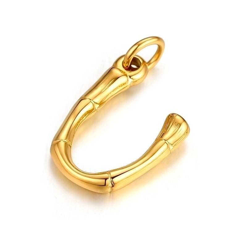 Fashion Letter 201 Stainless Steel 18K Gold Plated Polishing Plating Stainless Steel Necklaces