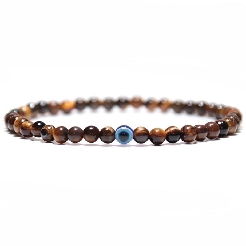 Ethnic Style Eye Natural Stone Agate Beaded Bracelets