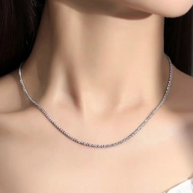 Minimalist Solid Color Stainless Steel Necklace