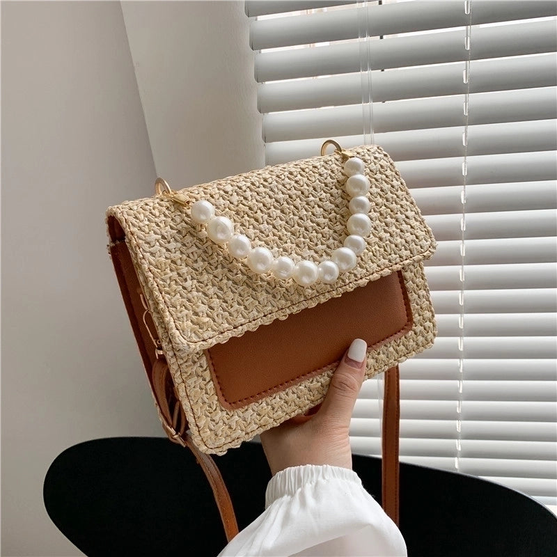 Women's All Seasons Straw Elegant Handbag