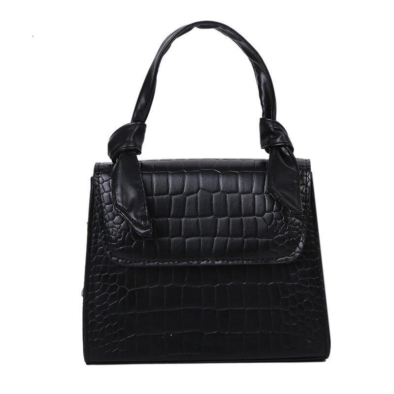 Crocodile Pattern Shoulder Bag Fashion Small Square Bag