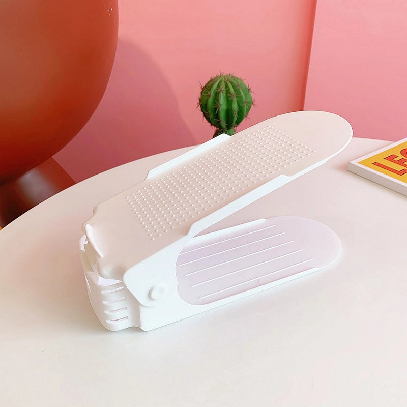 Cute Bear Solid Color Plastic Storage Rack