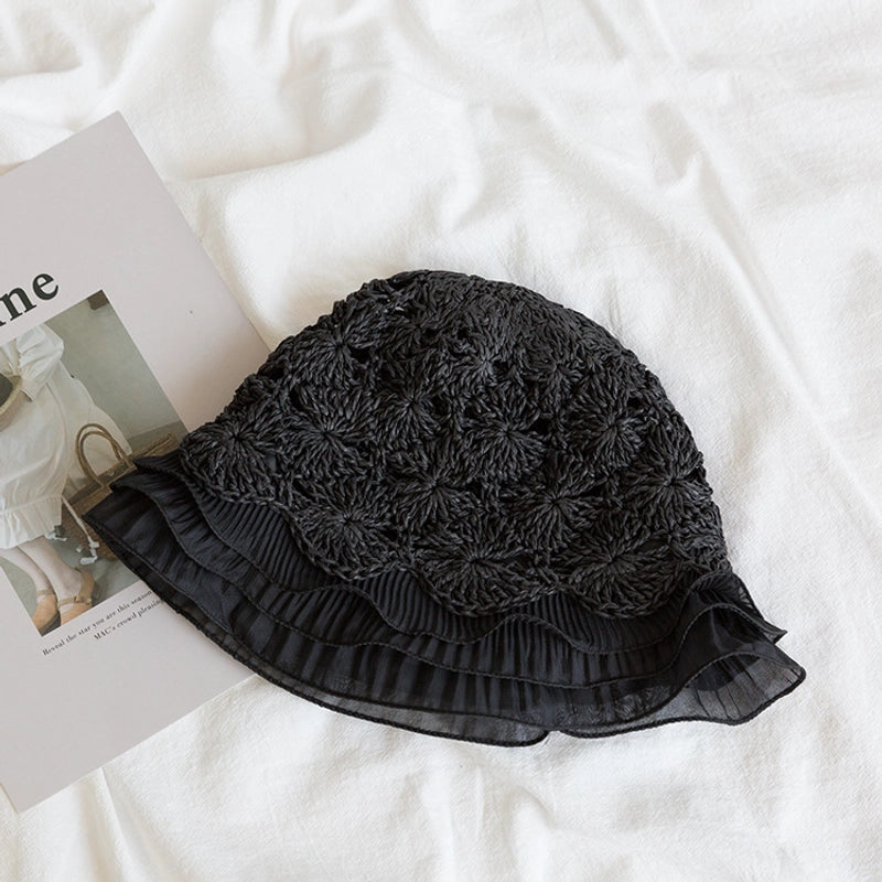 Women's Minimalist Classic Style Solid Color Wide Eaves Straw Hat