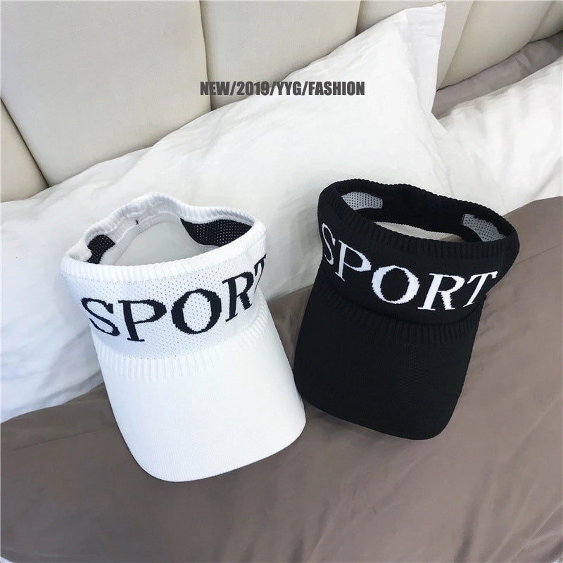 Fashion Empty-top Knitted Breathable Sunscreen Cap