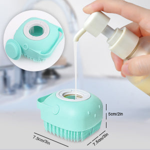 Buy 1 get 1 Free Ultra Soft Magic Silicon Bath and Body Brush with Soap Dispenser Scrubber