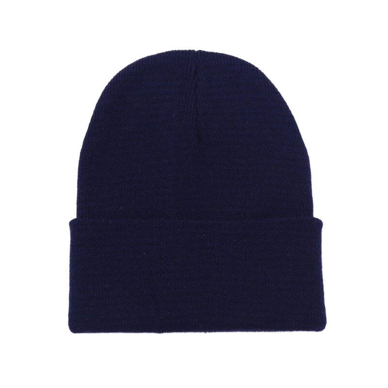 Hat Women's Autumn And Winter Korean Style Solid Color Wool Hat Trendy Japanese Style Warm Knitted Hat Outdoor Wool Hat