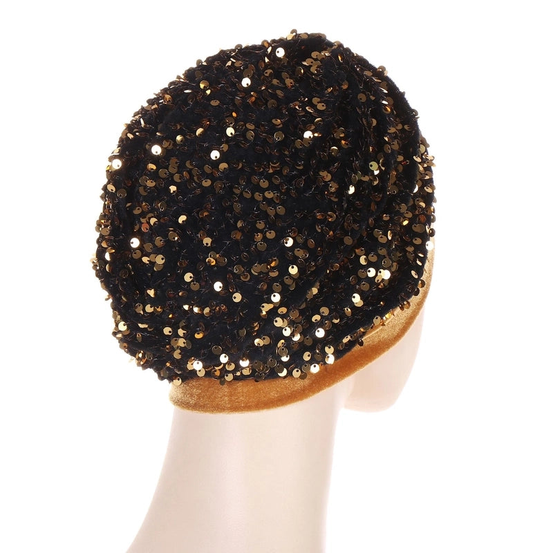 New Multi-color Flannel Front And Back Needle Cap Muslim Fashion Embroidered Turban Cap Spot