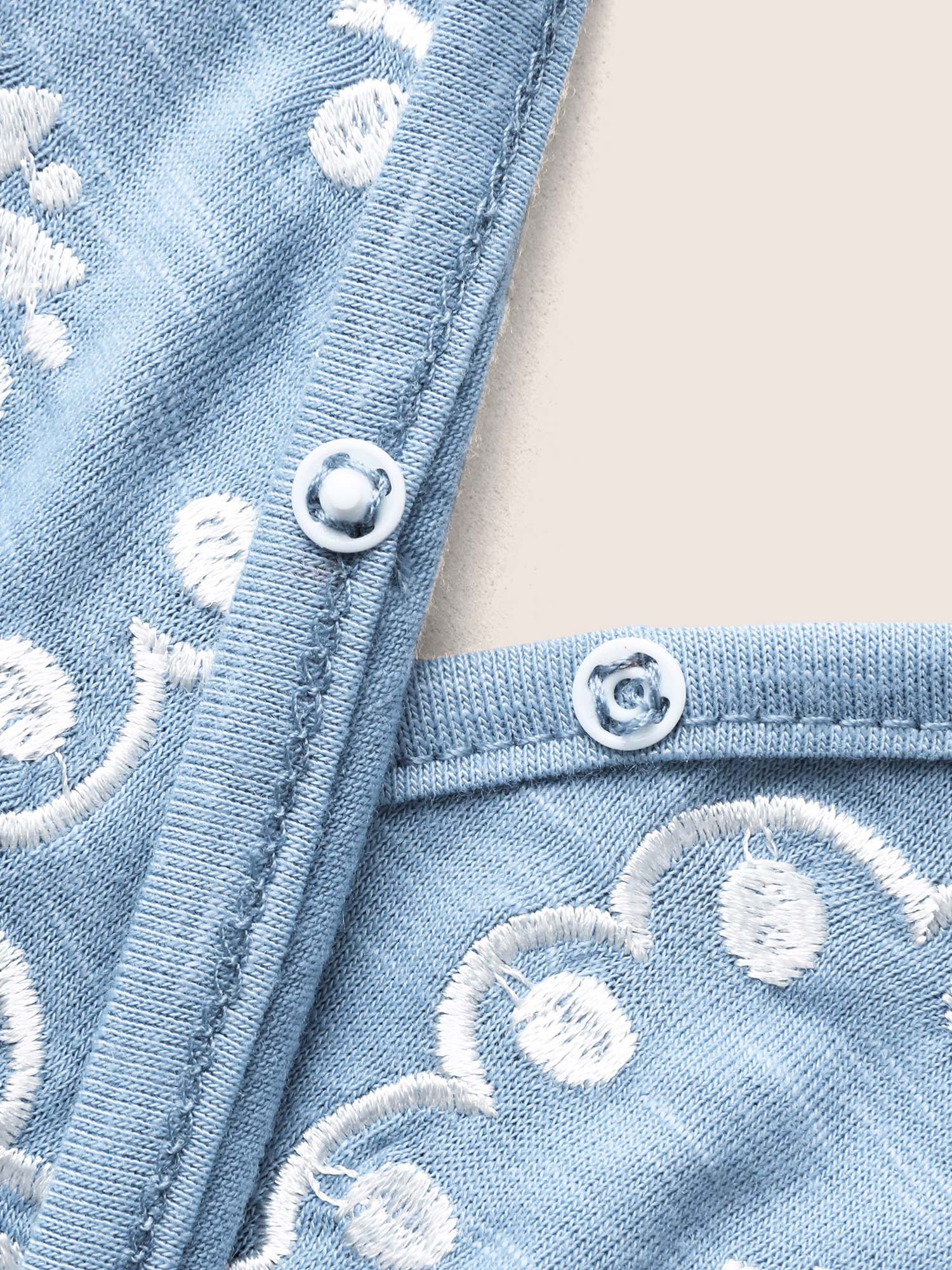 Floral Embroidered Overlap Collar Shirred Cami Top