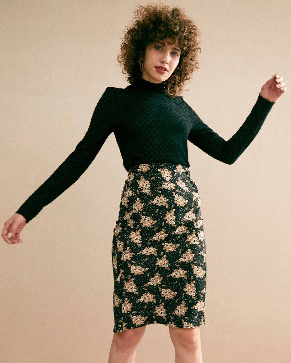 The Floral See-Through Knitwear