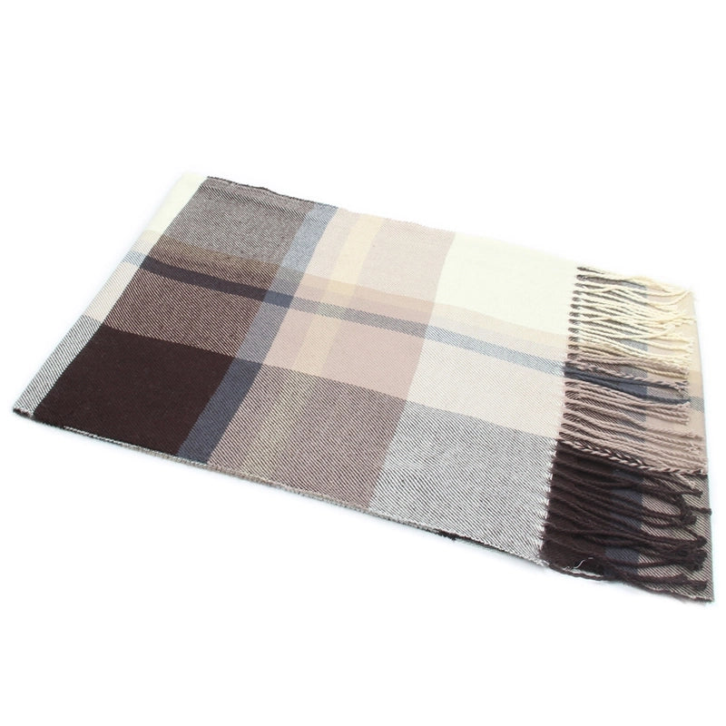 Autumn And Winter New Business Casual Men's Scarf Cashmere Striped Student Scarf Unisex Gift
