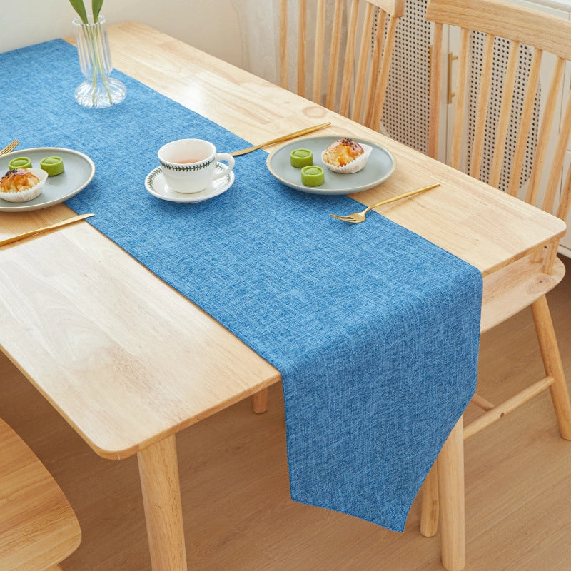 Minimalist Solid Color Linen Tablecloths