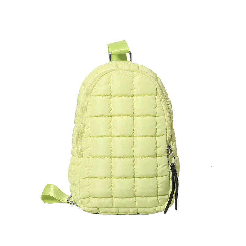 Women's Medium Polyester Solid Color Streetwear Square Zipper Fanny Pack