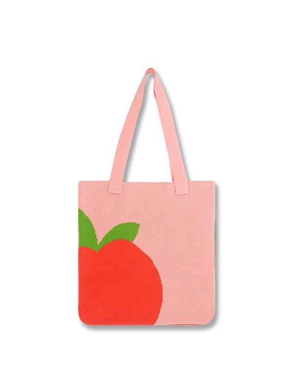 Women's Large Polyester Fruit Basic Open Tote Bag