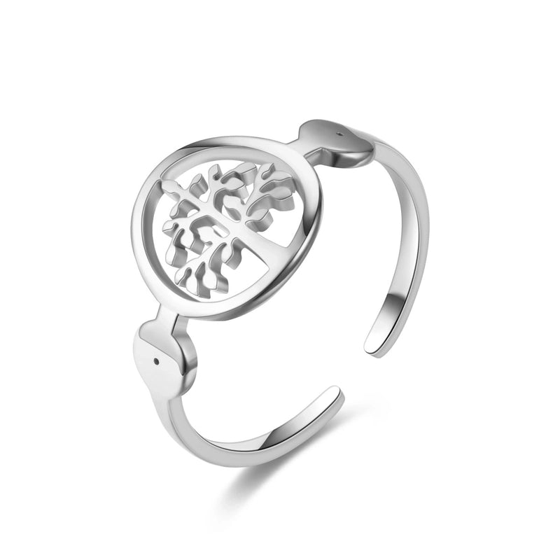 Heart Titanium Steel 18K Gold Plated Carving