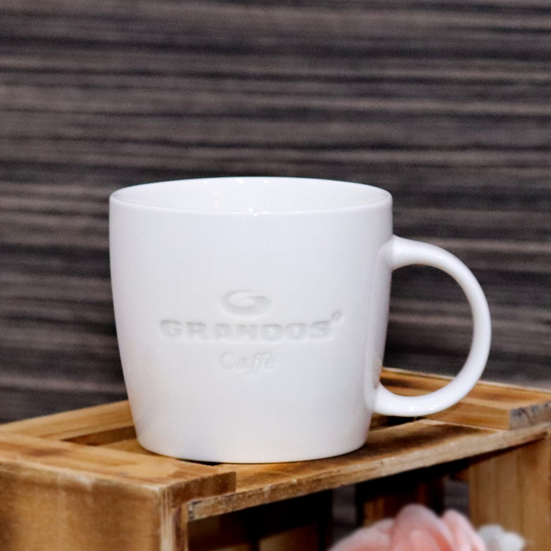 Simple White Porcelain Mug