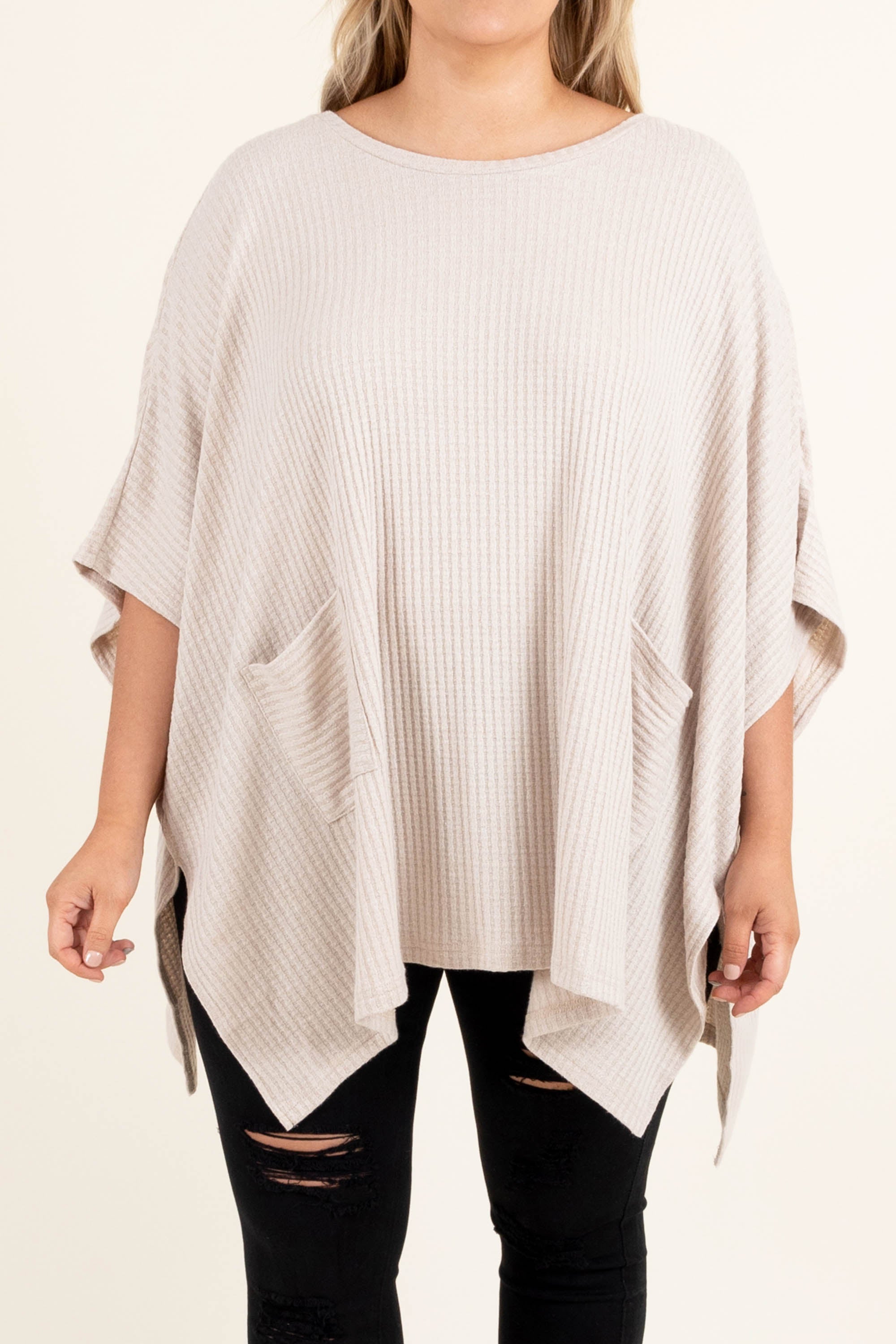 Chosen Path Poncho. Oatmeal