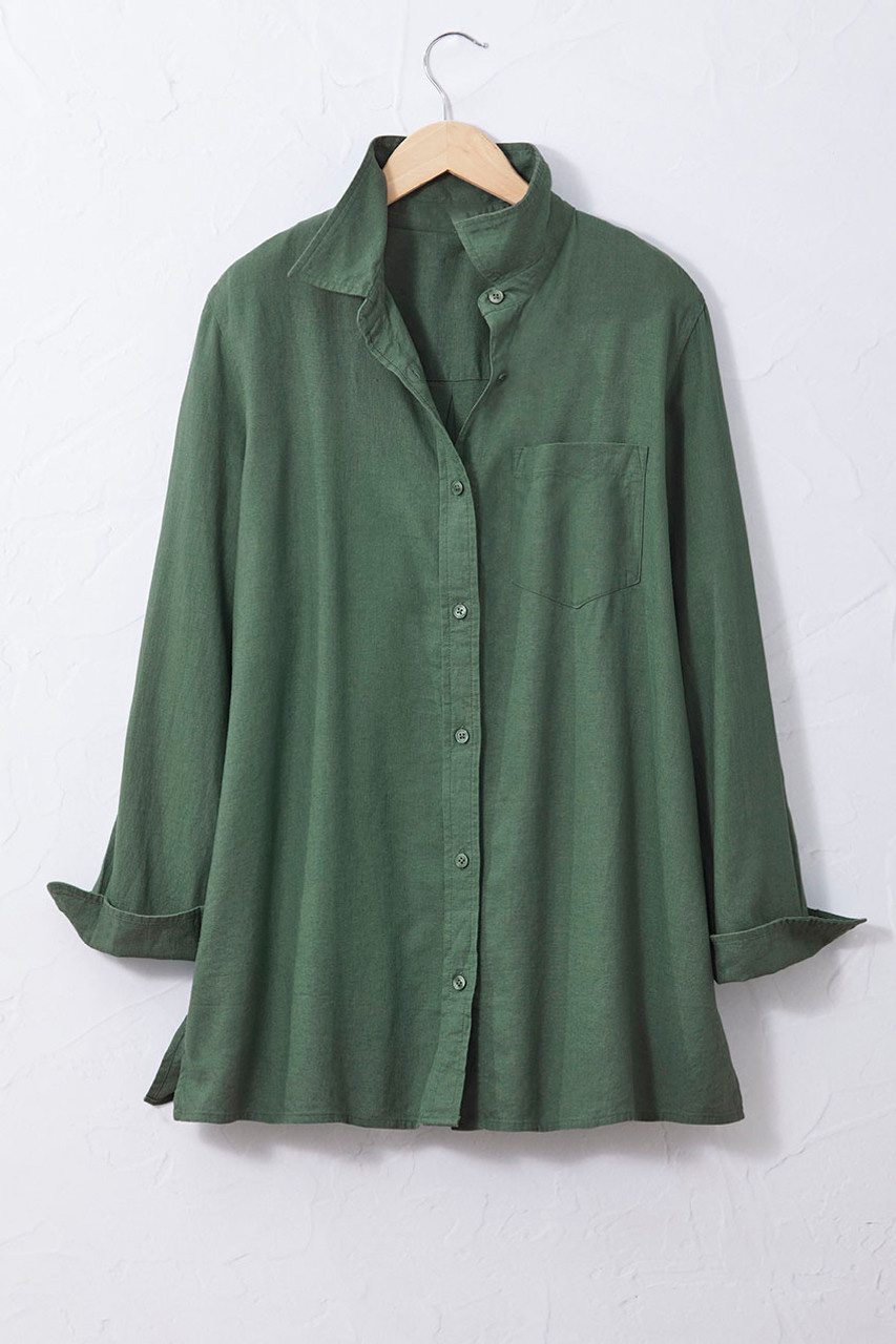 Linen Blend Big Shirt