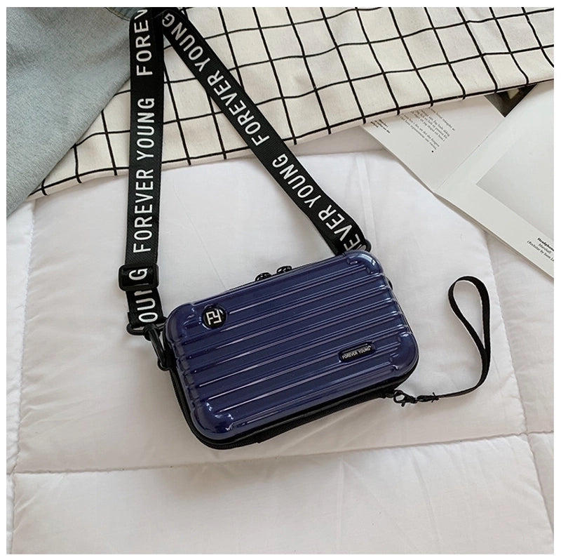 Women's Mini Pvc Solid Color Streetwear Square Zipper Crossbody Bag
