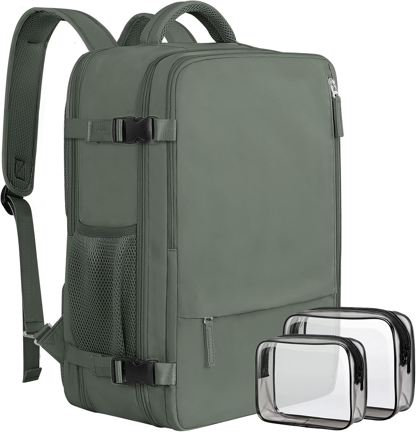 Large Travel Backpack for Women Men, Expandable 40L Carry On Backpack, 17 Inch Laptop Backpack College Bookbag, Waterproof Travel bag as Person Item Flight Approved