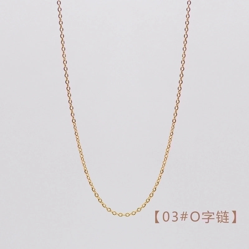 Retro Geometric Titanium Steel Plating Necklace