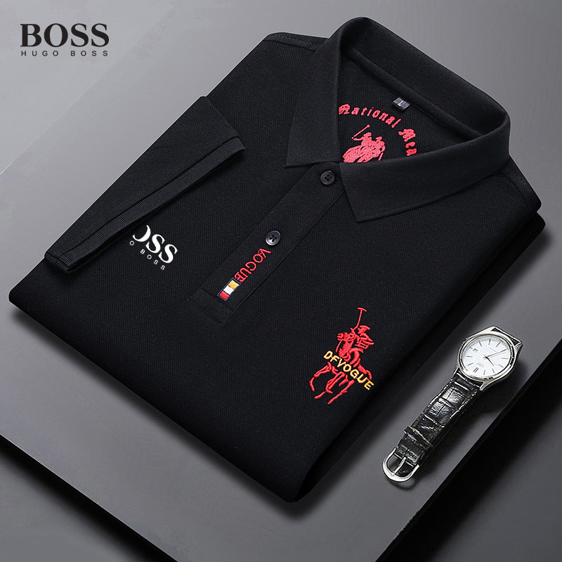 BOSS Embroidery Short Sleeve Polo