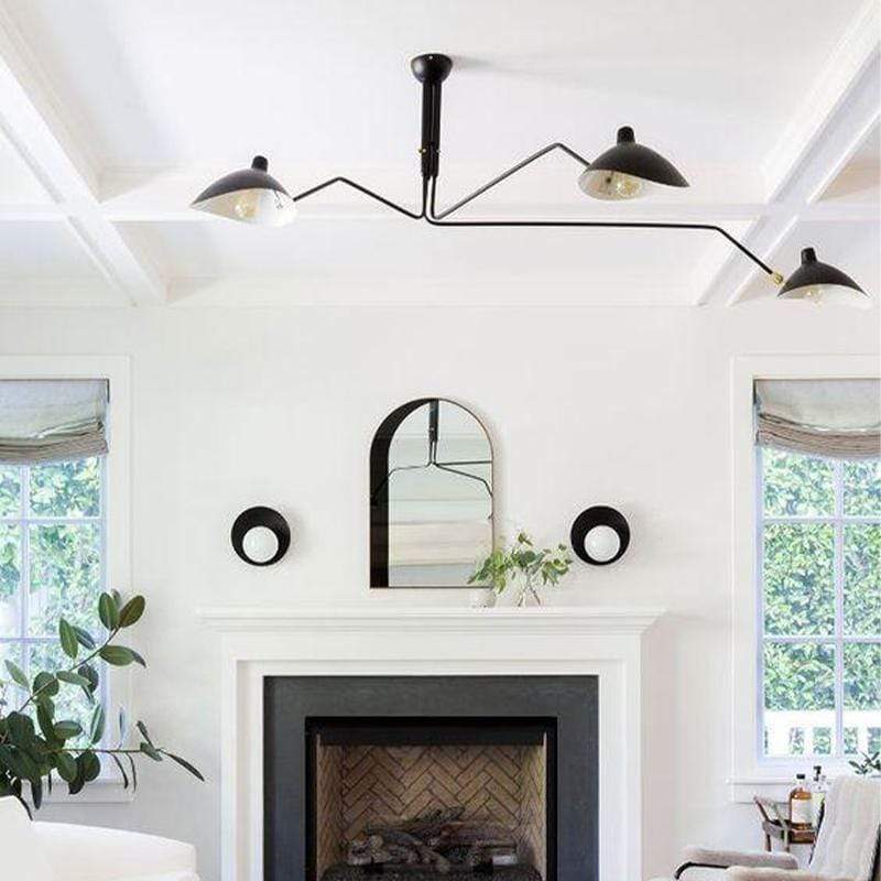 Hagar Black Une | Mid-Century Chandelier