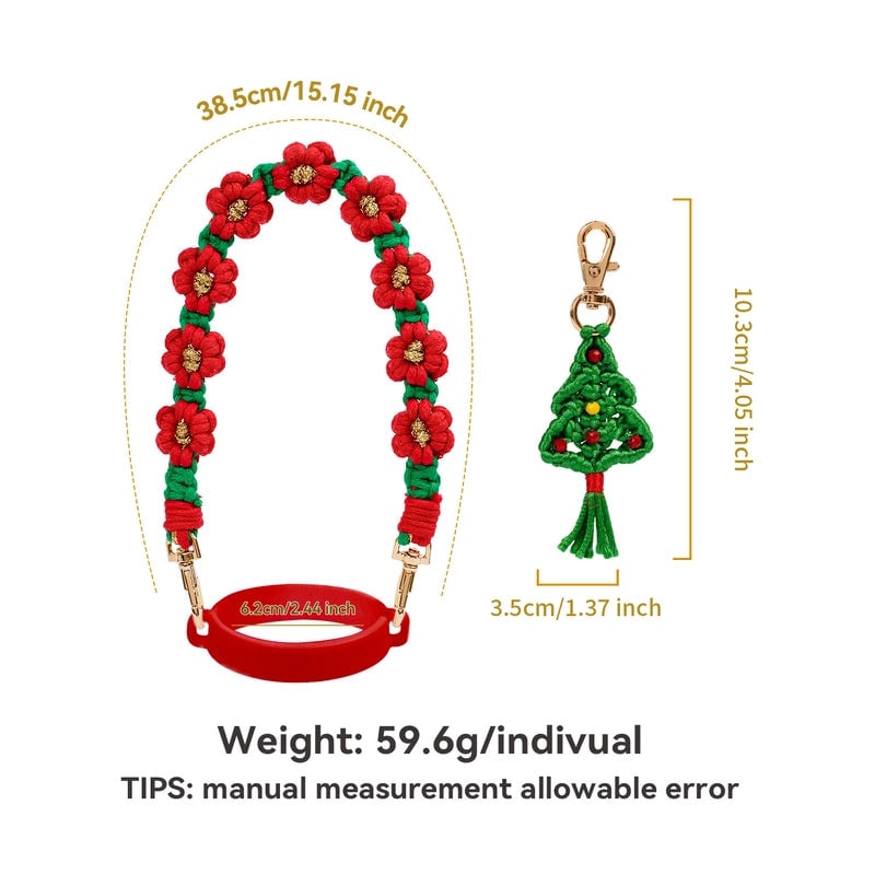 Christmas  Cute Christmas Tree Flower Cotton Rope Silica Gel 1 Set