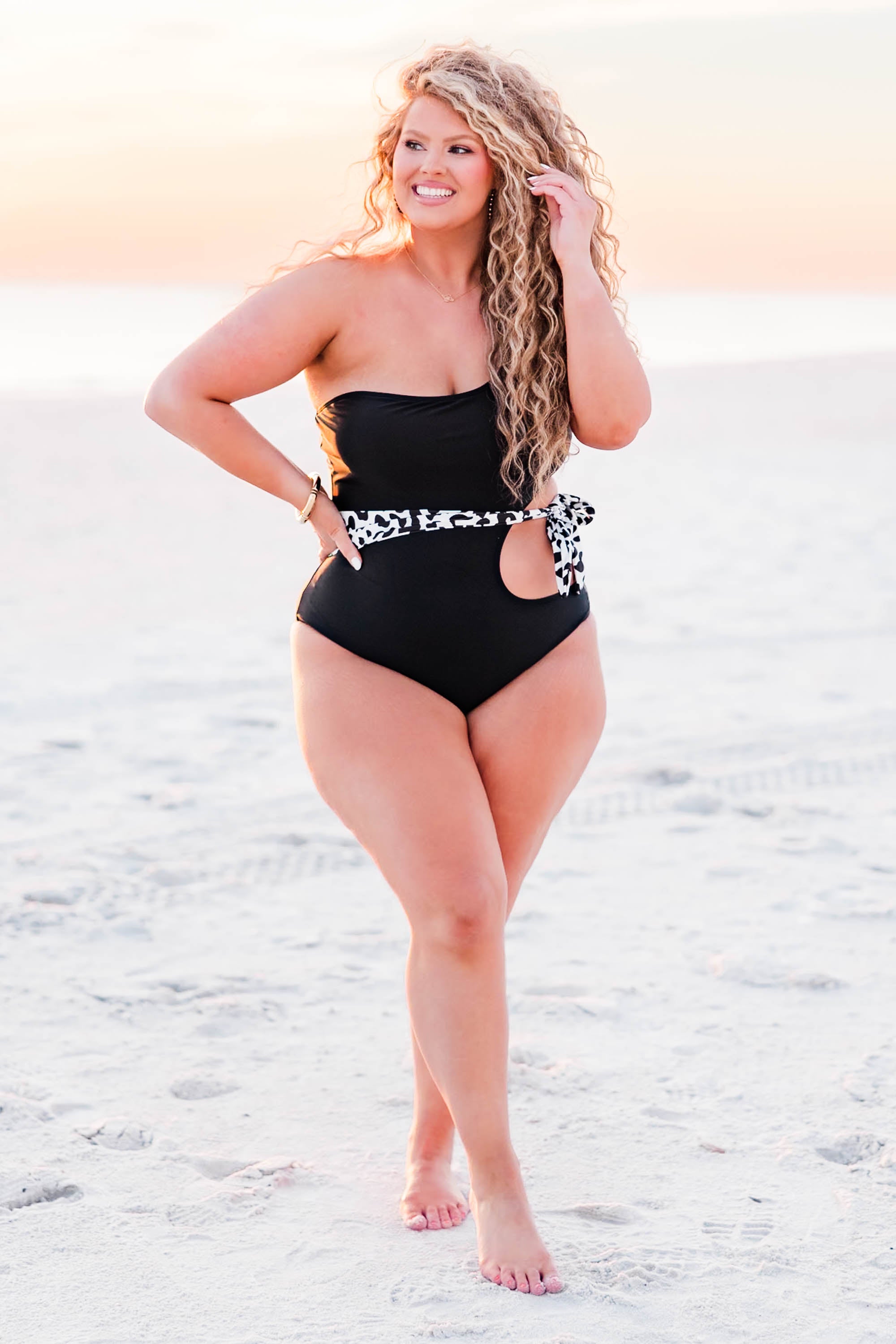 Meet Me In Maui Swimsuit. Black