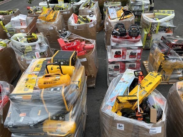 🎁2025  Amazon Customer Returns Tool Pallets Online⭐Buy 7 FOOT TALL “MONSTER” PALLETS Online