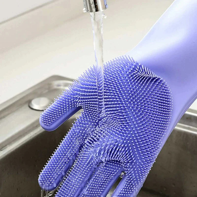 Silicone Dish Washing Gloves (PAIR)