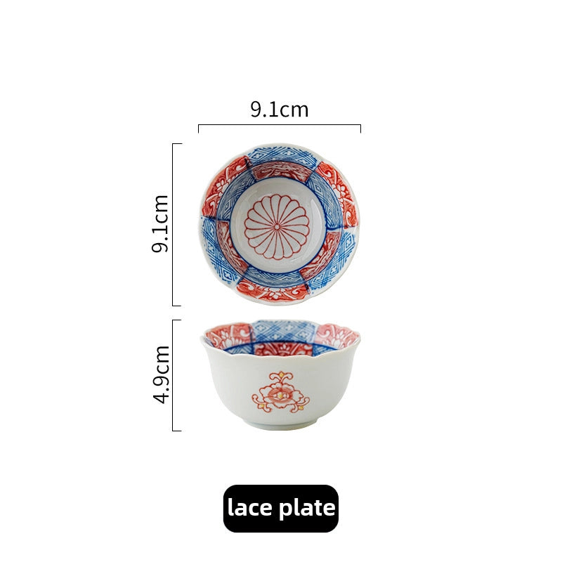 Hand-painted Ceramic Dip Bowl Seasoning Side Dishes Snack Bowl Household Soy Sauce Dish Hot Pot Small Bowl