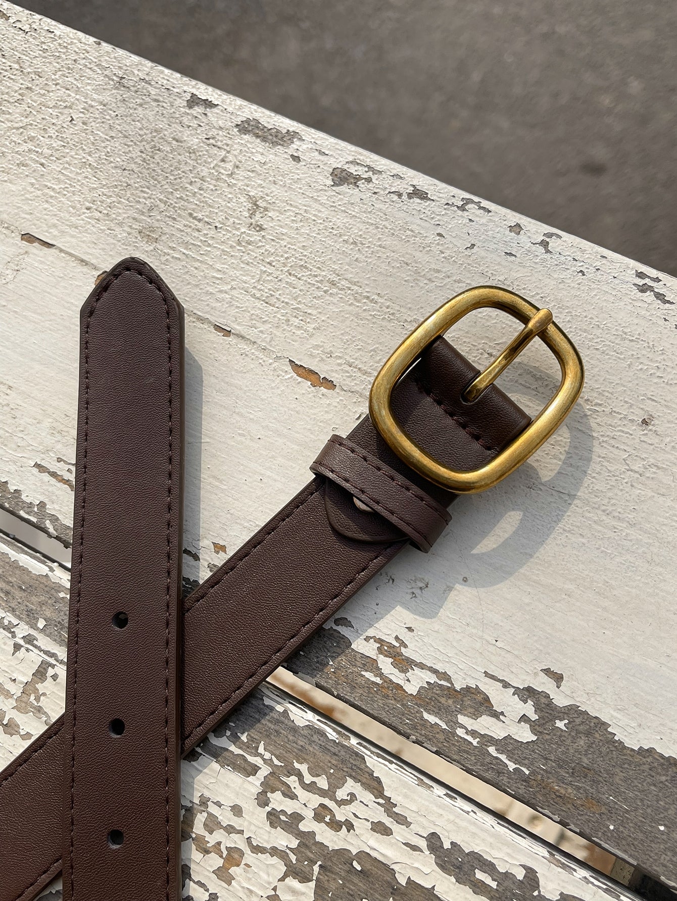 Parien Rectangle Buckle Belt