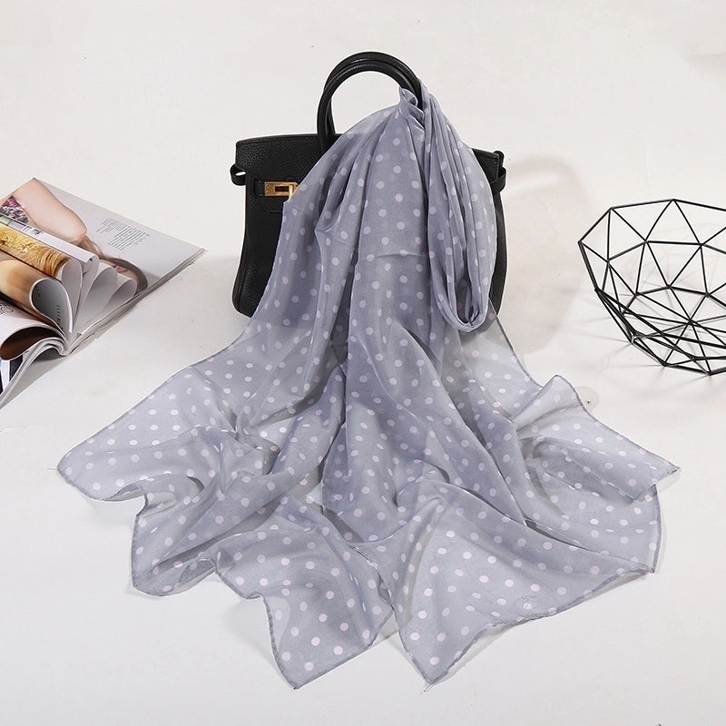 Sand Scarf Summer Small Scarf Dual-use Small Scarf Classic Leopard Chiffon Scarf Women Thin Shawl