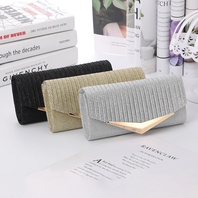 Polyester Solid Color Square Evening Bags