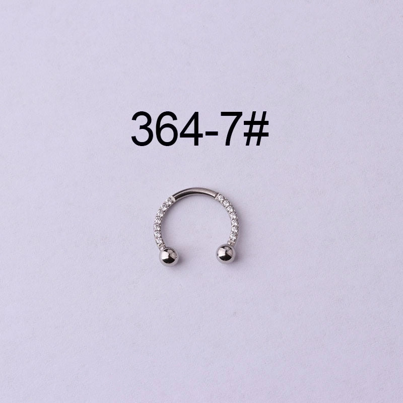 Ear Cartilage Rings & Studs Fashion Geometric 316L Stainless Steel  Plating
