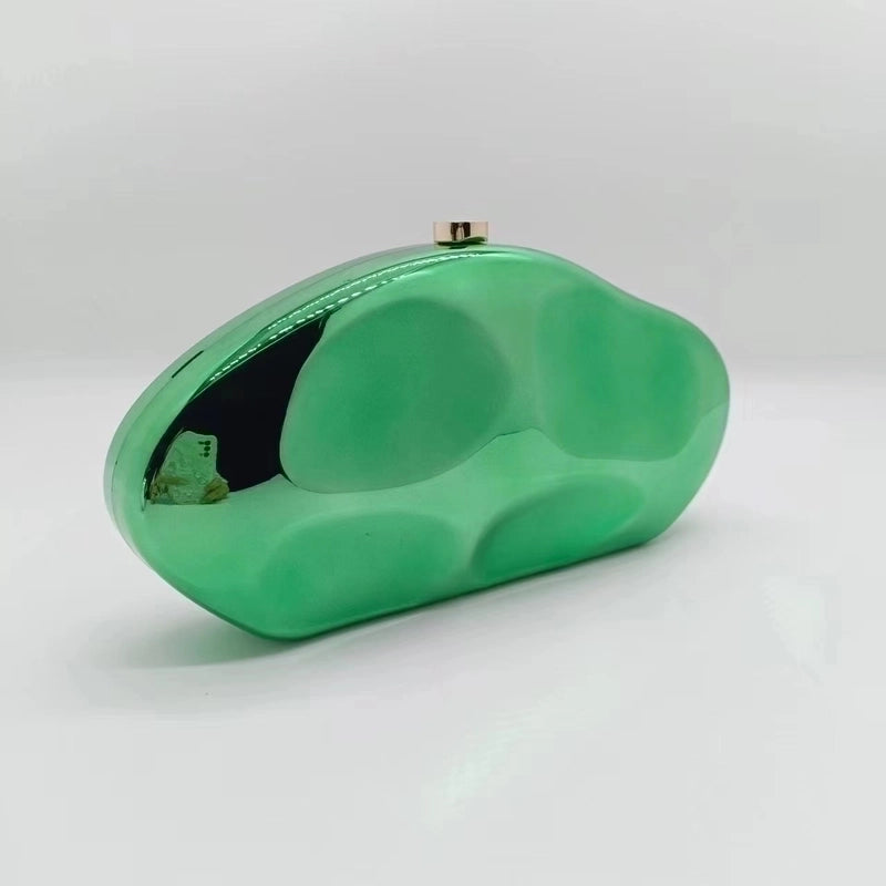 Silver Gold Red Arylic Gradient Color Solid Color Evening Bags