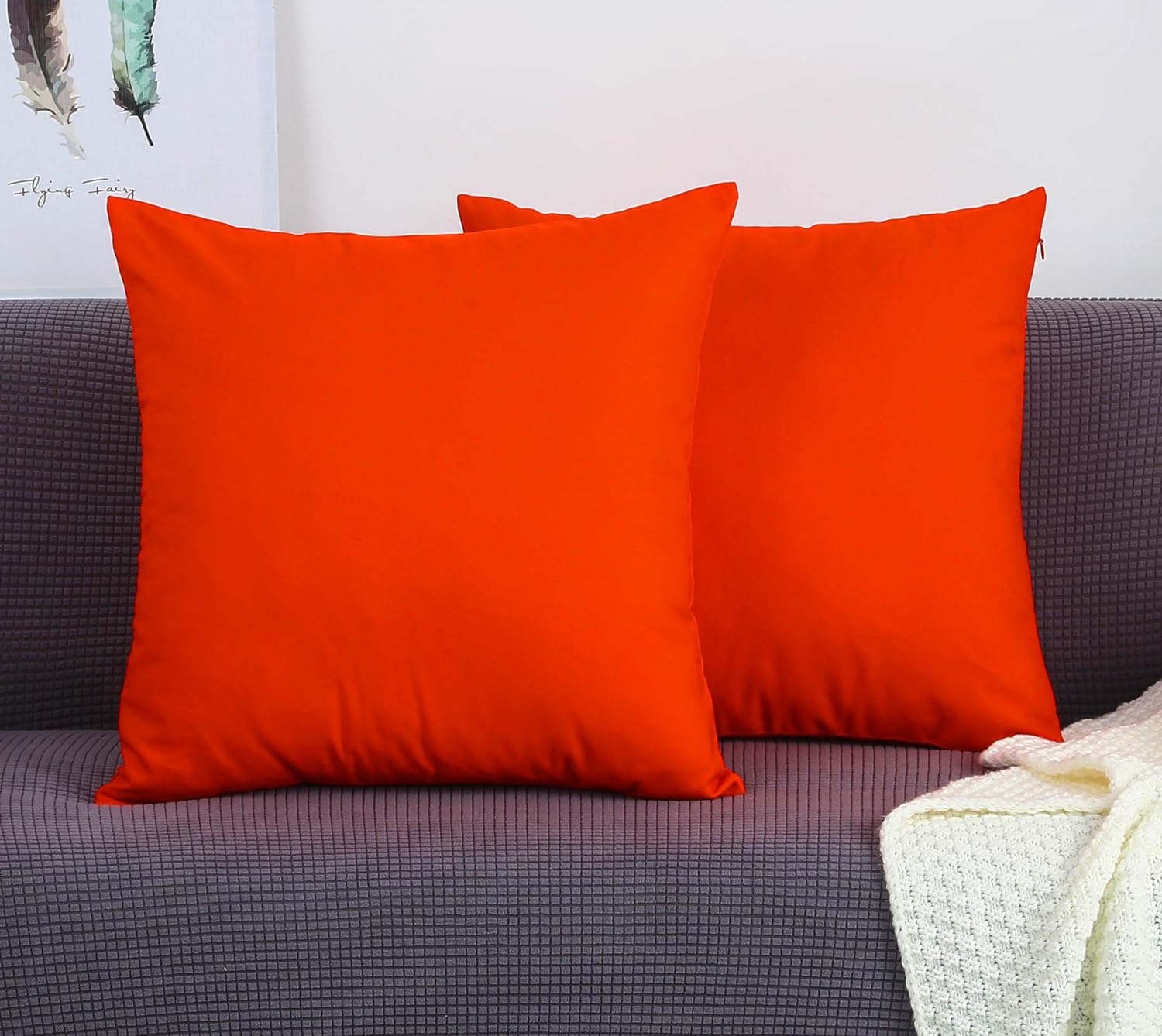 Red-Cushion Covers Pack of Two