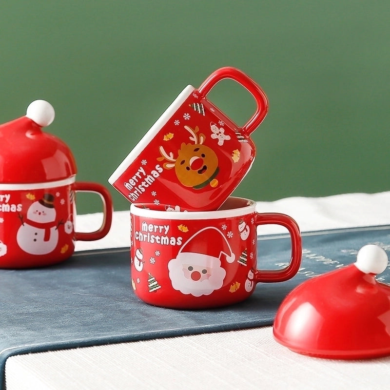 Christmas Fashion Santa Claus Ceramics Christmas Tableware 1 Set