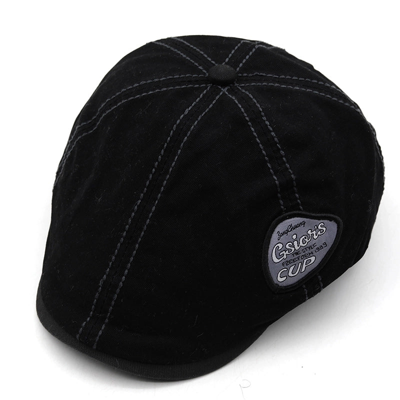 Retro New Washed Adjustable Forward Cap Reverse Beret Men's And Women's Cap