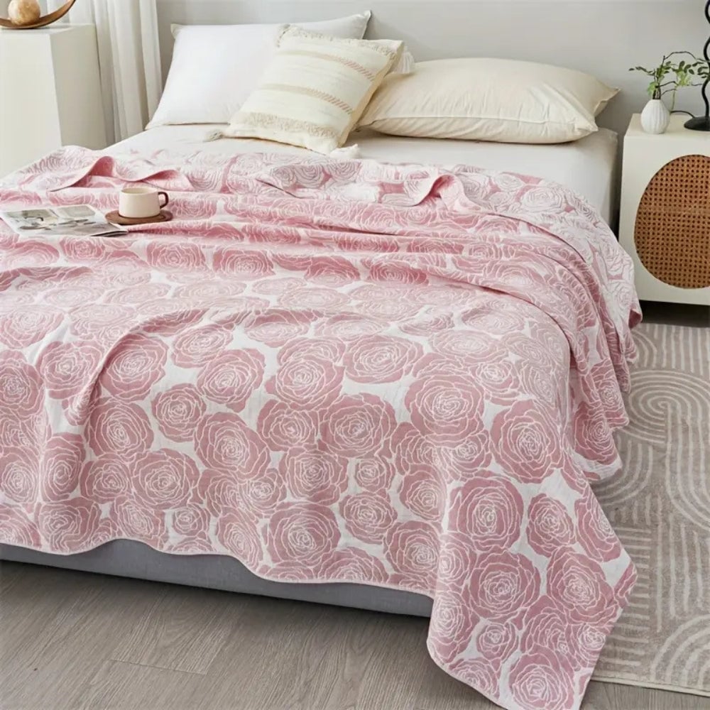 Rose Cotton Blanket