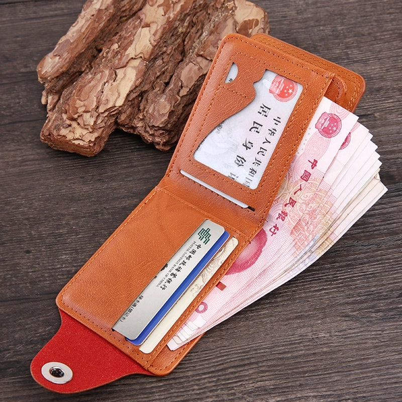 New Pressure Change Short Retro Magnetic Buckle Dollar Pattern Men's Wallet