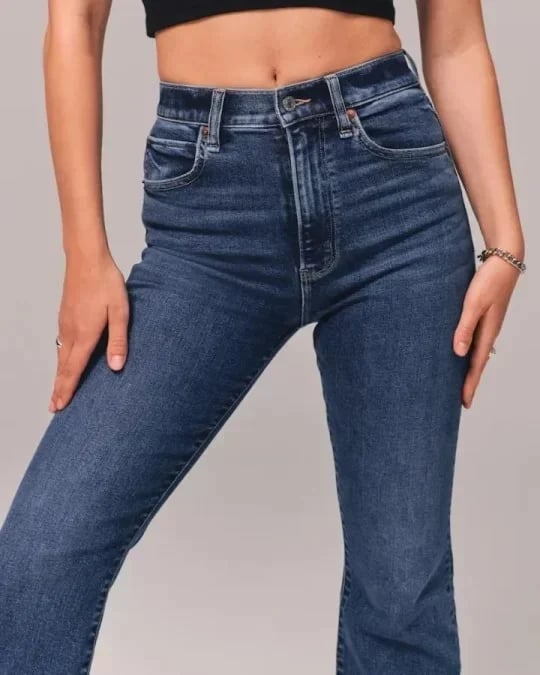 ⭐Women's 2024⭐ Ultra High Rise Stretch Flare Jean