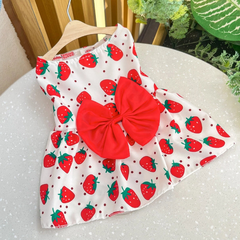 Princess Cute Polyester Bow Knot Pet Clothing