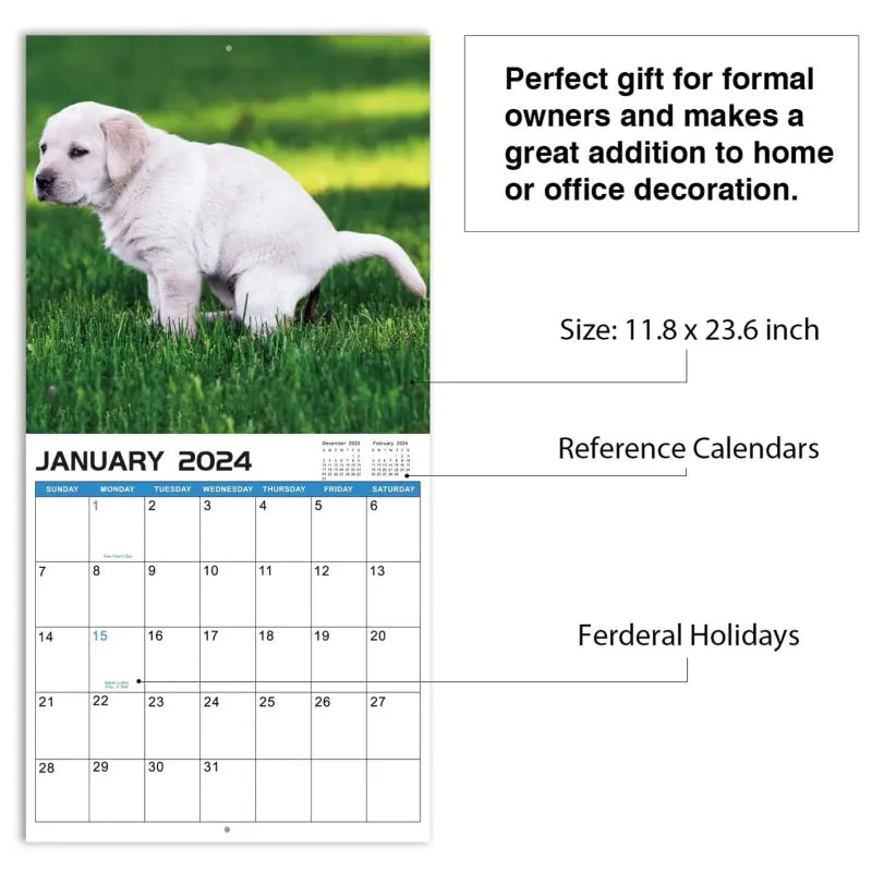 The funniest calendar of this century | The artistic expression of furry friends