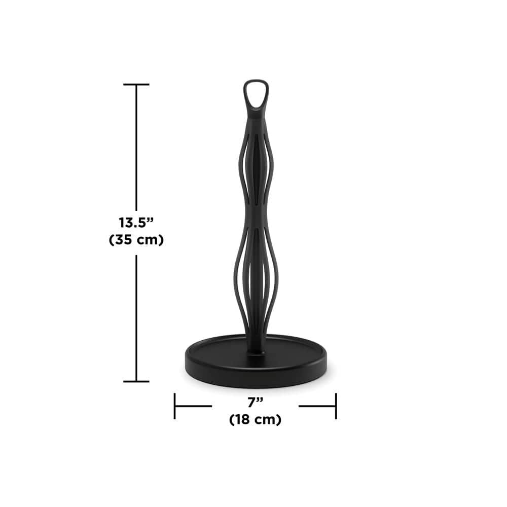 Ribbon Paper Towel Holder - Black